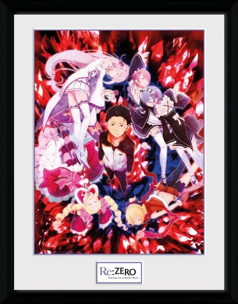 ABYSTYLE RE: ZERO - Poster incorniciato "Key Art" (30x40)