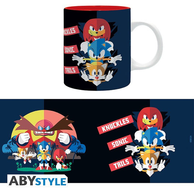 ABYSTYLE SONIC - Tazza 320 ml: "Sonic, Tails & Knucles"