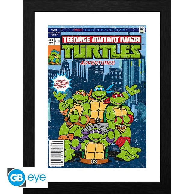 ABYSTYLE TEENAGE MUTANT NINJA TURTLES - Poster Incorniciato: "Comics cover"