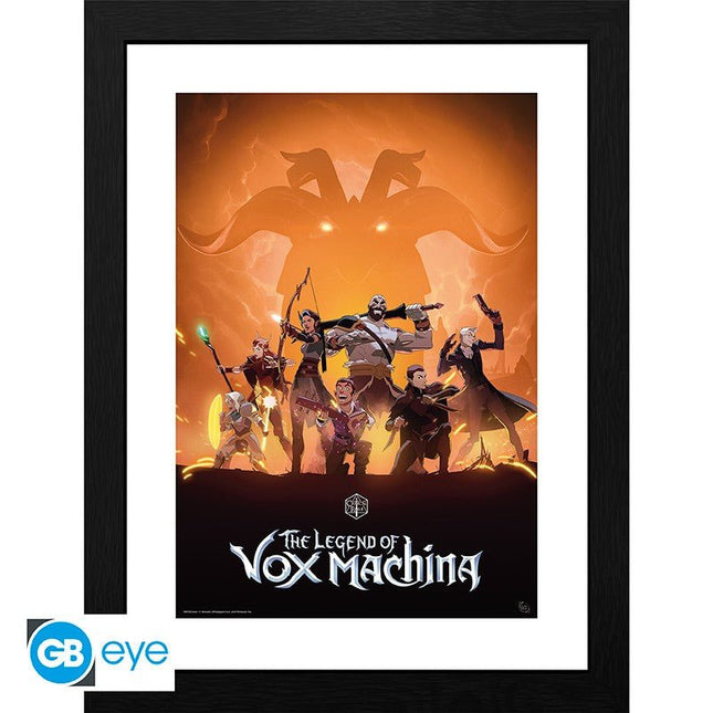 ABYSTYLE THE LEGEND OF VOX MACHINA - Poster incorniciato: "Key Art" (30x40)