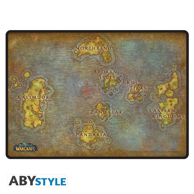 ABYSTYLE WORLD OF WARCRAFT - Gaming Mousepad - Azeroth Map