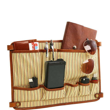 Alessandria - Matte leather multi compartment TL SMART laptop briefcase | TL142067