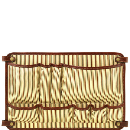 Alessandria - Matte leather multi compartment TL SMART laptop briefcase | TL142067