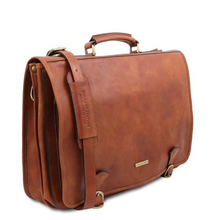 Ancona - Leather messenger bag | TL142073