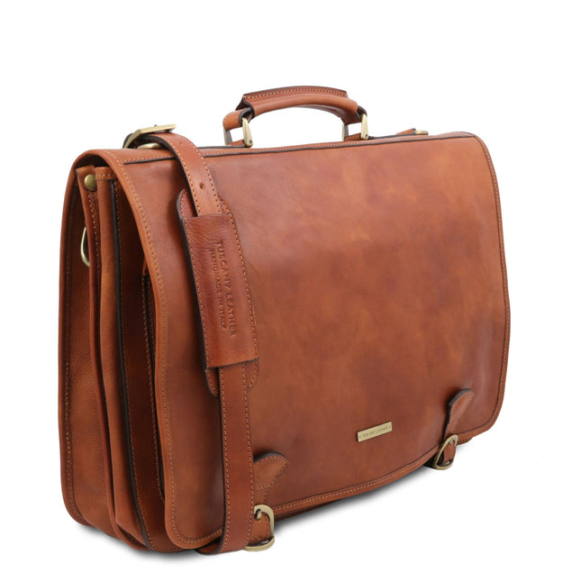 Ancona - Leather messenger bag | TL142073