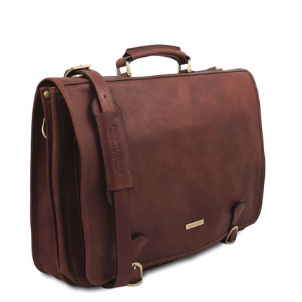 Ancona - Leather messenger bag | TL142073