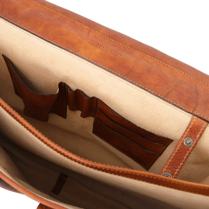 Ancona - Leather messenger bag | TL142073