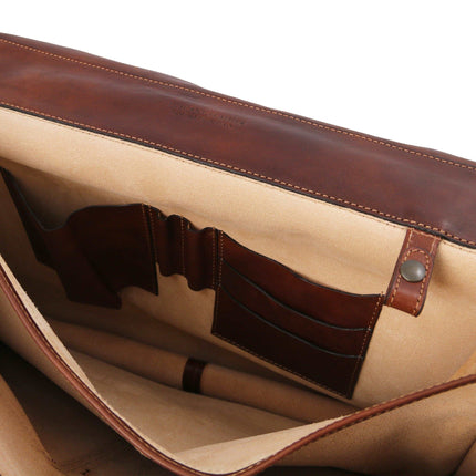 Ancona - Leather messenger bag | TL142073