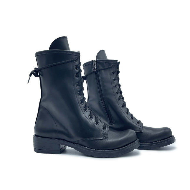 Anfibio TATA in Vera Pelle Nero