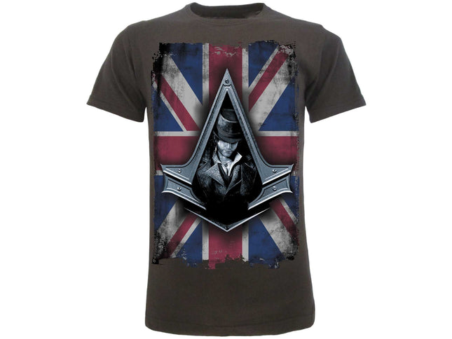 ASSASSIN'S CREED - T-shirt Syndicate logo L grigia