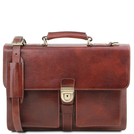 Assisi - Leather briefcase 3 compartments | TL141825