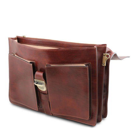 Assisi - Leather briefcase 3 compartments | TL141825