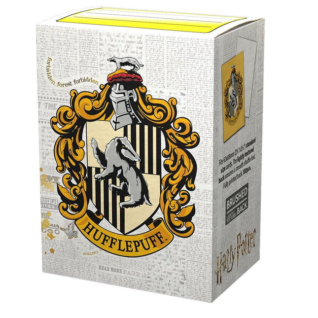 AT - 16027 Dragon Shield Matte Art Sleeves - WizardingWorld - Hufflepuff (100 Sleeves) Harry Potter