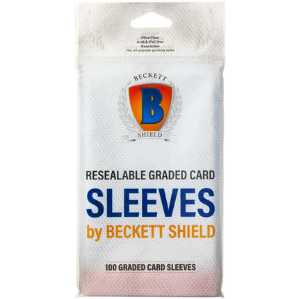 AT - 90301 Beckett Shield Graded Card Sleeves (100 Sleeves)