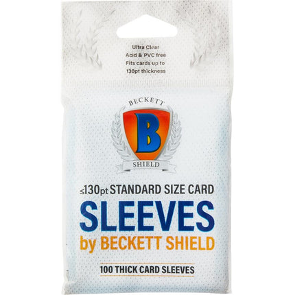 AT - 90402 Beckett Shield Thick Cards Card Sleeves (100 Sleeves)