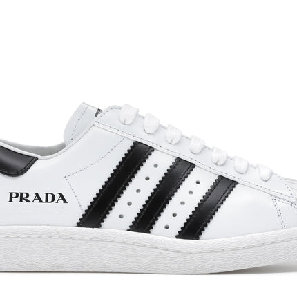 adidas superstar prada white black