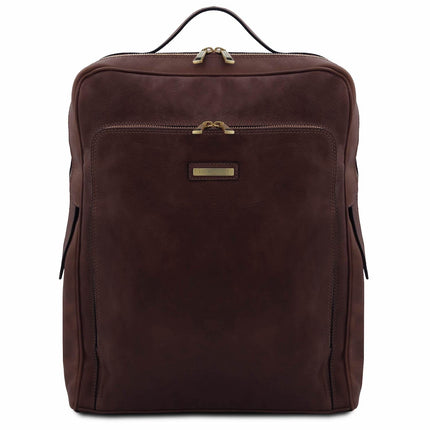 Bangkok - Matte leather laptop backpack - Large size | TL142336