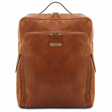 Bangkok - Matte leather laptop backpack - Large size | TL142336