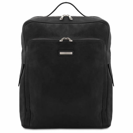 Bangkok - Matte leather laptop backpack - Large size | TL142336
