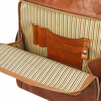 Bangkok - Matte leather laptop backpack - Large size | TL142336