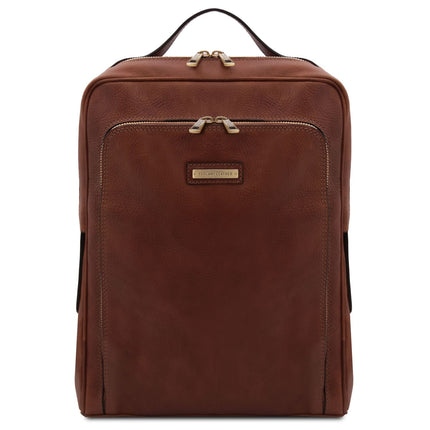 Bangkok - Matte leather laptop backpack | TL141793