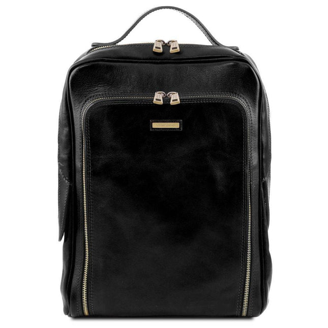 Bangkok - Matte leather laptop backpack | TL141793