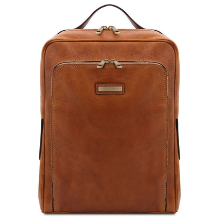 Bangkok - Matte leather laptop backpack | TL141793