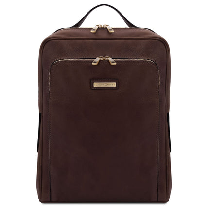 Bangkok - Matte leather laptop backpack | TL141793