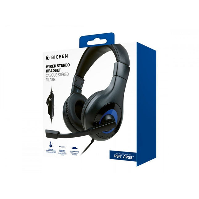 BIGBEN Cuffie stereo gaming Nere V1 PS4/PS5