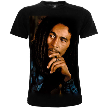 BOB MARLEY - T-Shirt Ritratto M nera