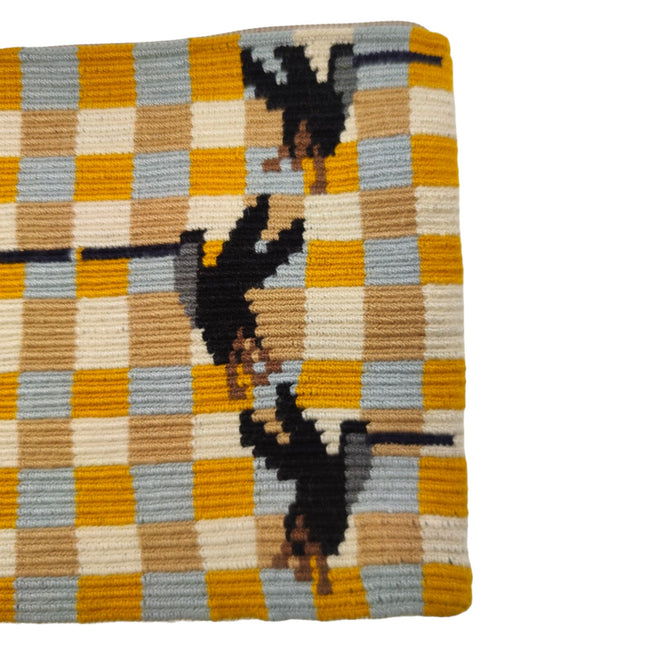 Borsa Clutch Donna Mustard/Beige