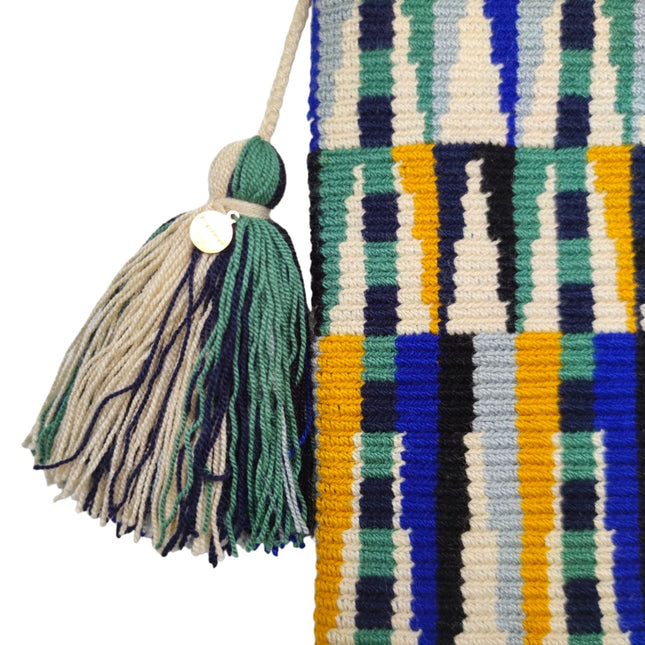 Borsa Clutch Donna Royal Blue/Green