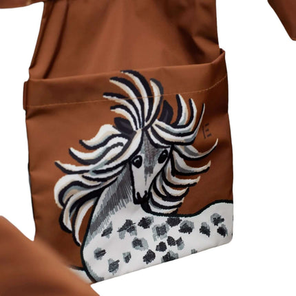 Borsa Maxi Shopping Western Marrone