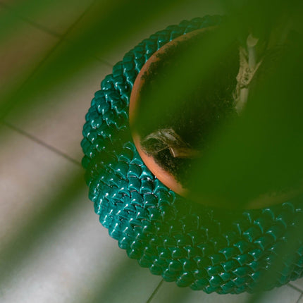 Cachepot a pigna Verde Smeraldo in ceramica artigianale di Caltagirone