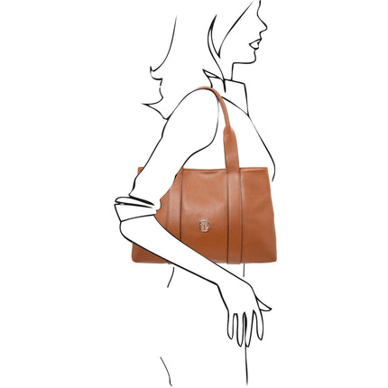 Callie - Soft leather shoulder bag | TL142415