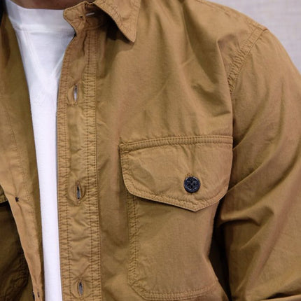 Camicia Cpo Popeline Uomo Tobacco