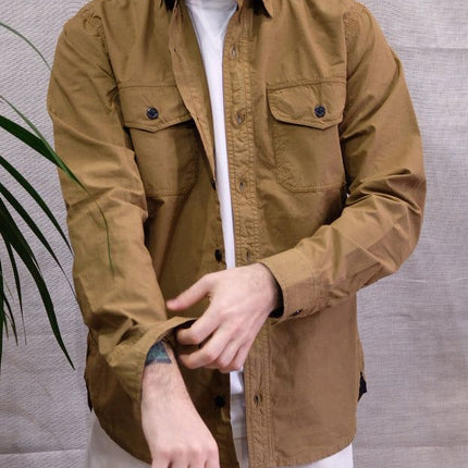 Camicia Cpo Popeline Uomo Tobacco