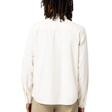 Camicia Duck Canvas Uomo Stone Washed Cloud