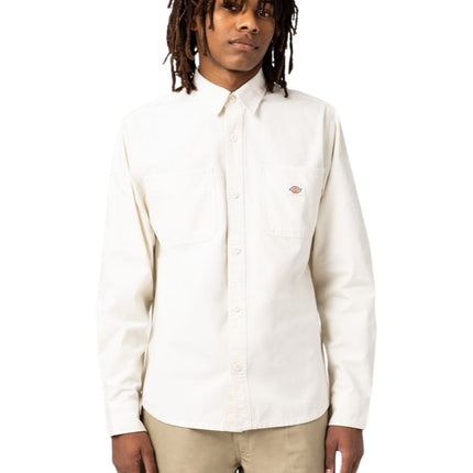 Camicia Duck Canvas Uomo Stone Washed Cloud