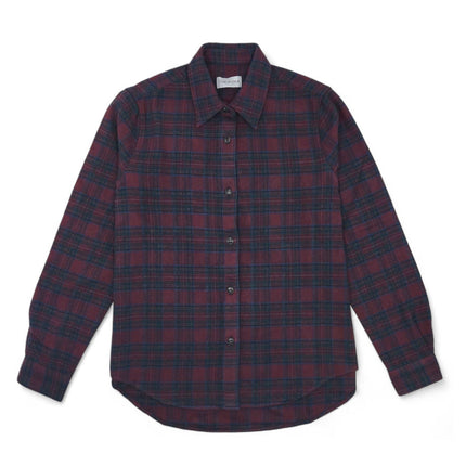 Camicia Flanella Check Donna Blue Wash