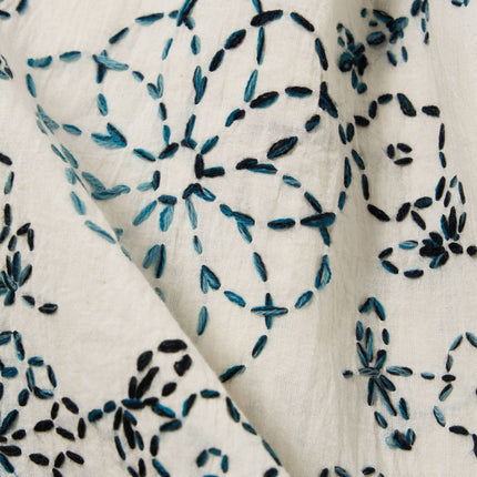 Camicia Kantha Uomo Ecru Charcoal