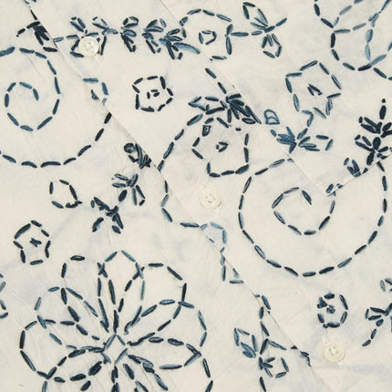 Camicia Kantha Uomo Ecru Charcoal