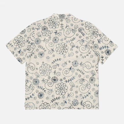 Camicia Kantha Uomo Ecru Charcoal