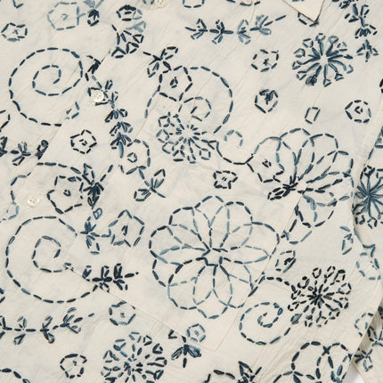 Camicia Kantha Uomo Ecru Charcoal