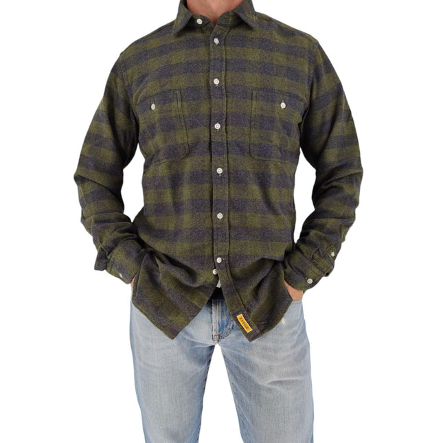 Camicia Maine Uomo Green/Blue