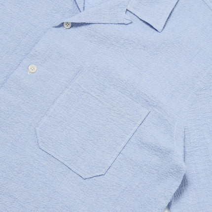 Camicia Seersucker Uomo Pale Blue