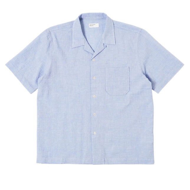 Camicia Seersucker Uomo Pale Blue