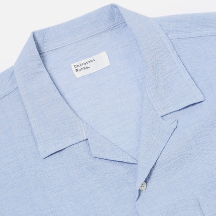 Camicia Seersucker Uomo Pale Blue