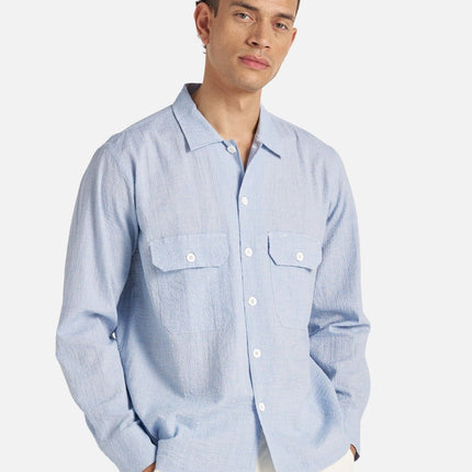 Camicia Utility Uomo Pale Blue