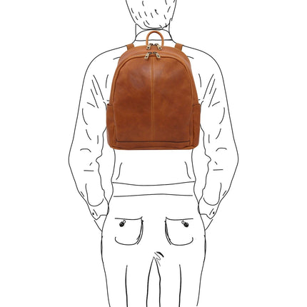 Canberra - 2 Compartment leather backpack | TL142460